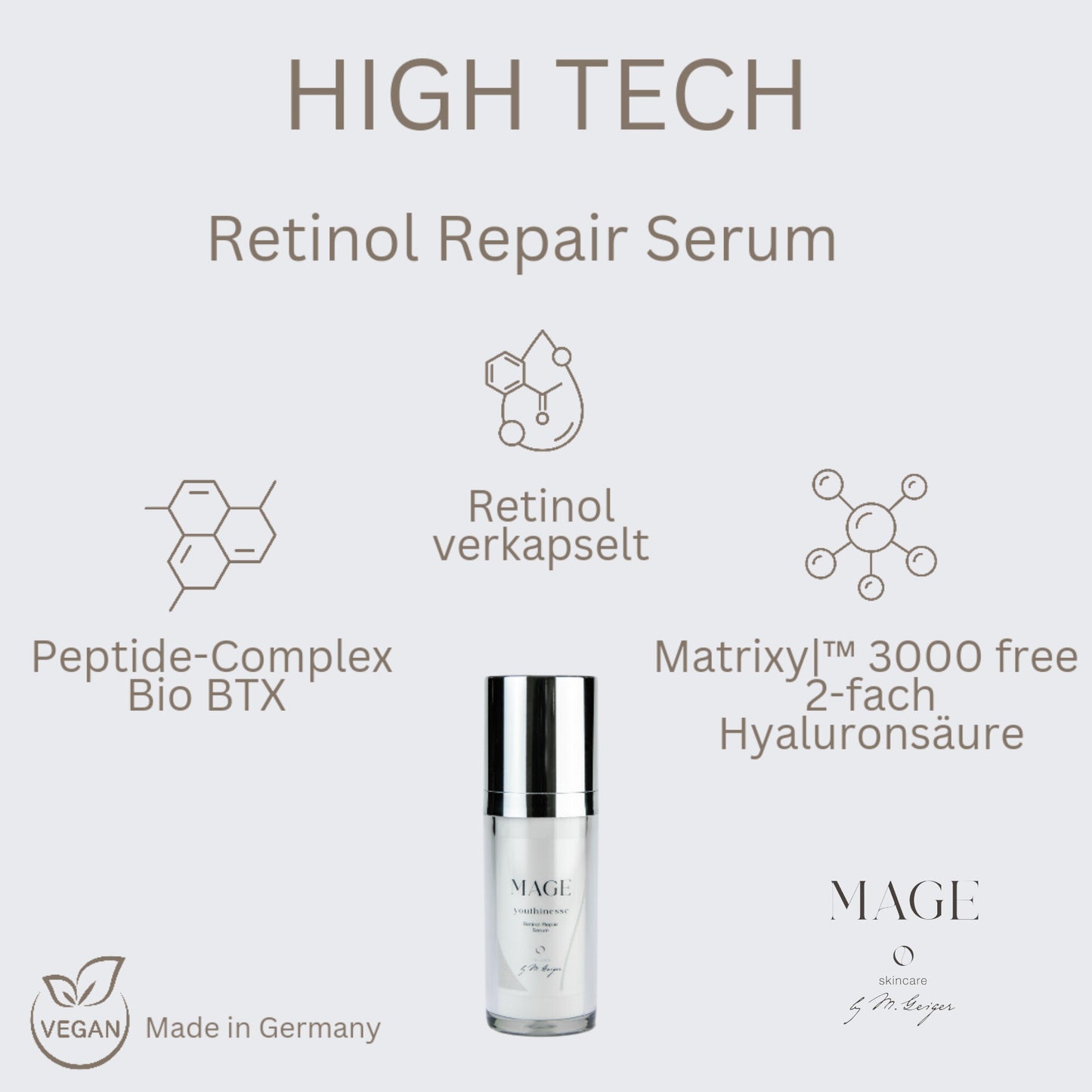 Retinol Repair Serum Vitamin A erneuert Hautzellen, Anti Aging mit sichtbaren Effect
