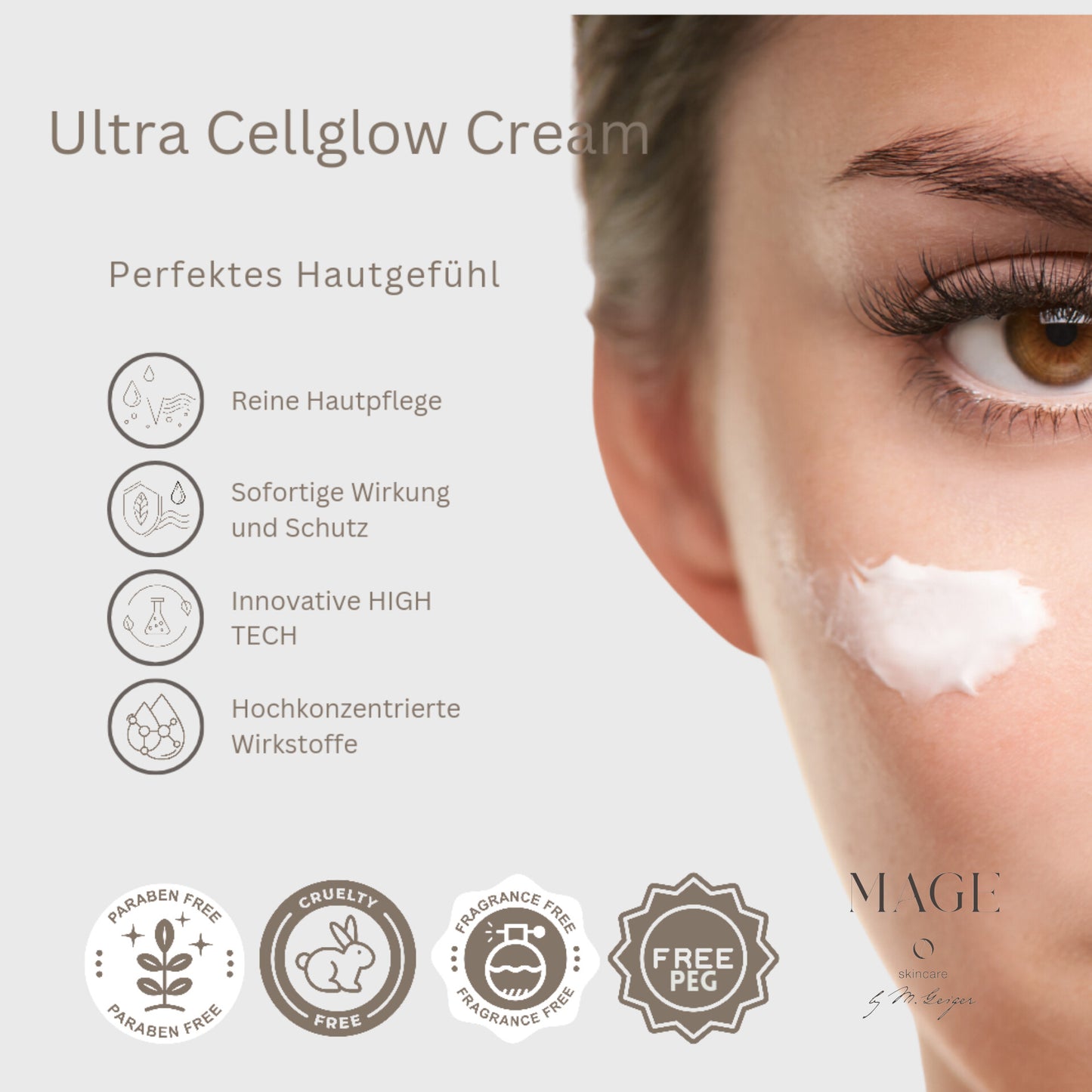 Ultra Cellglow Cream liftet die Haut intensiv mit Bio BTX und schützt gegen Alterung die Hautzellen aller Hauttypen