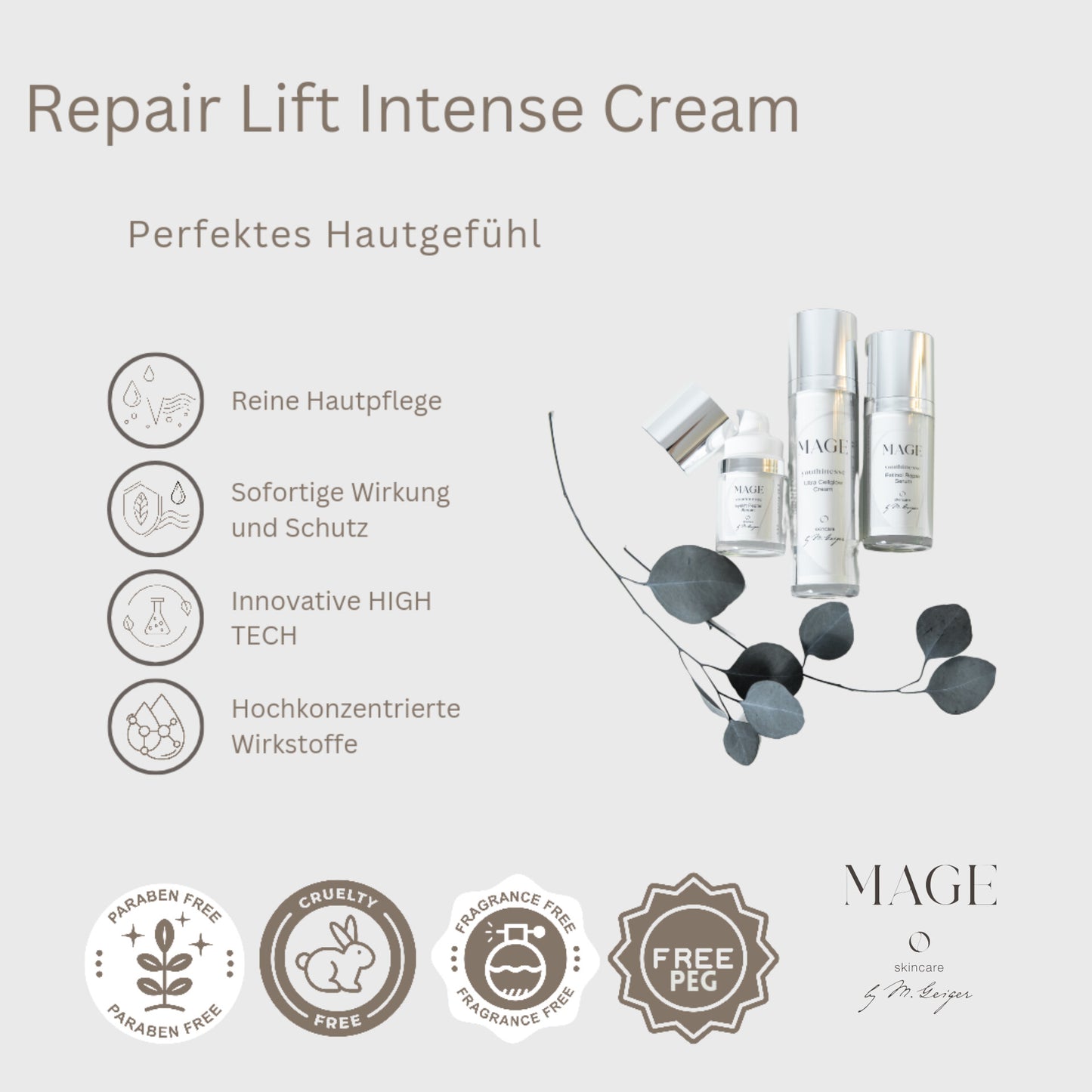 Repair Lift Intense Cream verleiht Glow liftet mit Bio BTX, repariert und versorgt Hautzellen, für trockene Haut mit Viaminen