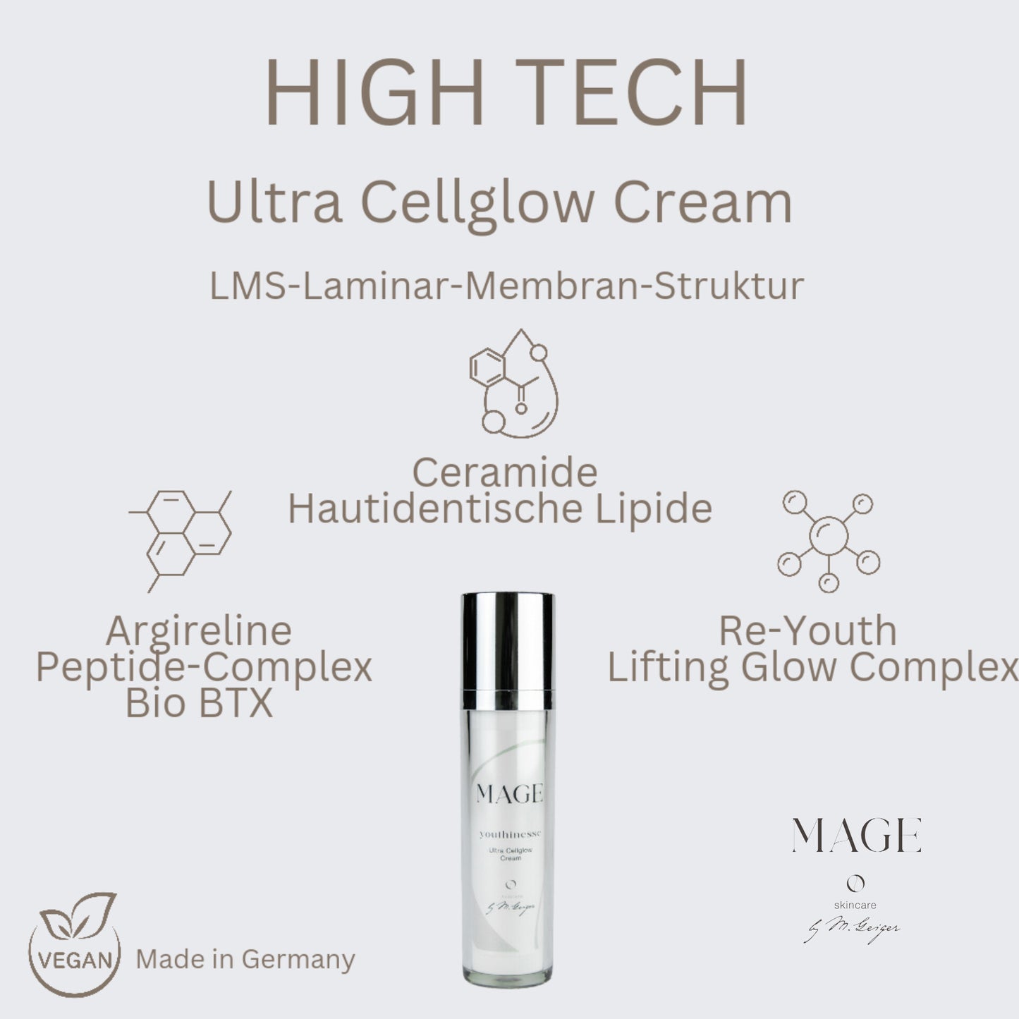 Ultra Cellglow Cream liftet die Haut intensiv mit Bio BTX und schützt gegen Alterung die Hautzellen aller Hauttypen