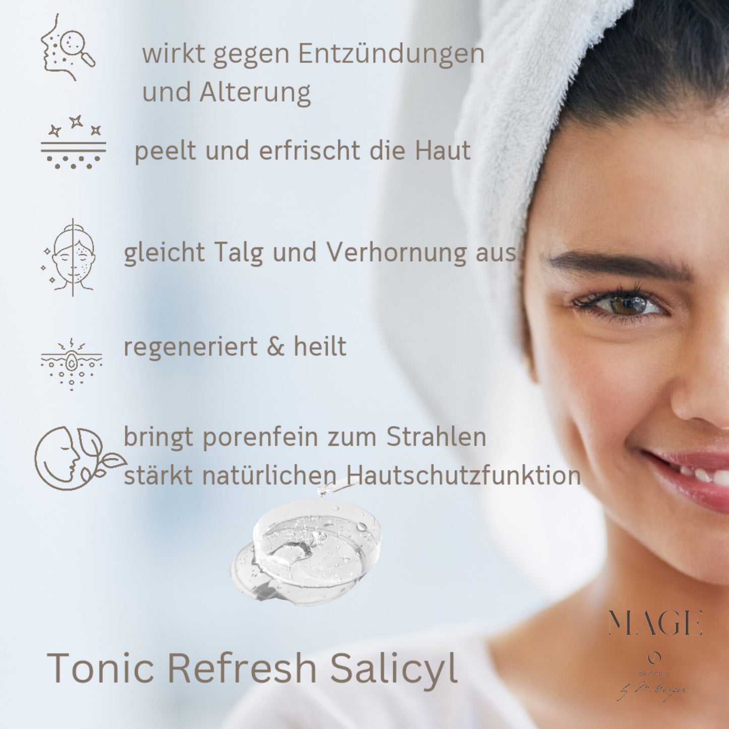 Tonic Refresh Salicyl peelt und erfrischt die Haut wirkt gegen Entzündungen und Alterung