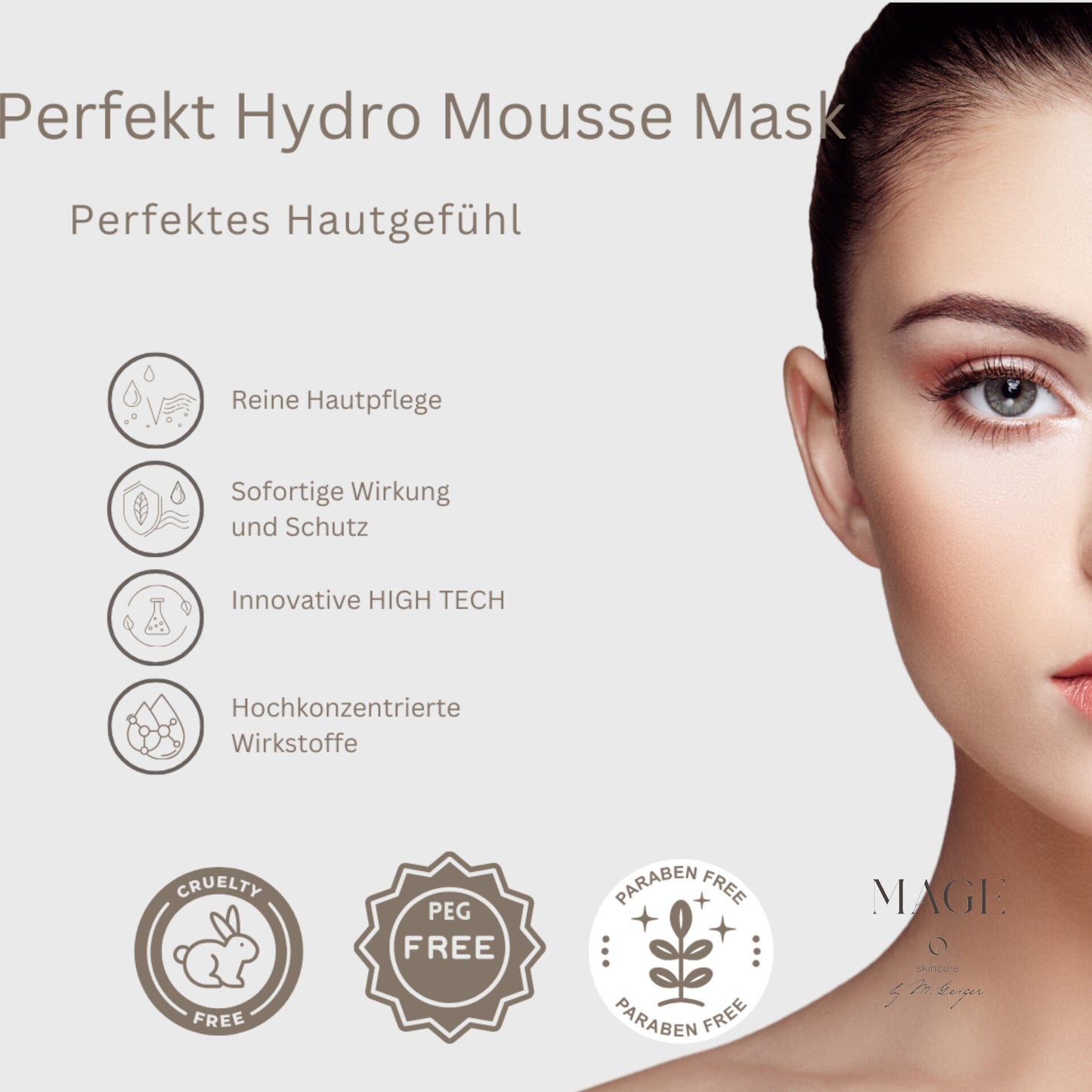 Perfect Hydro Mousse Mask Luxus Maske nährstoffreich für sanftes Hautgefühl pflegt strafft verfeinert